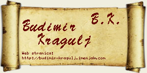 Budimir Kragulj vizit kartica